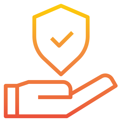 Icon showing a hand and tickbox representing representation services