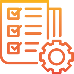 Icon representing checklist and assessment tool